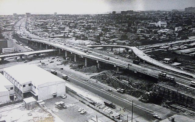 Magallanes - SLEX intersection under construction