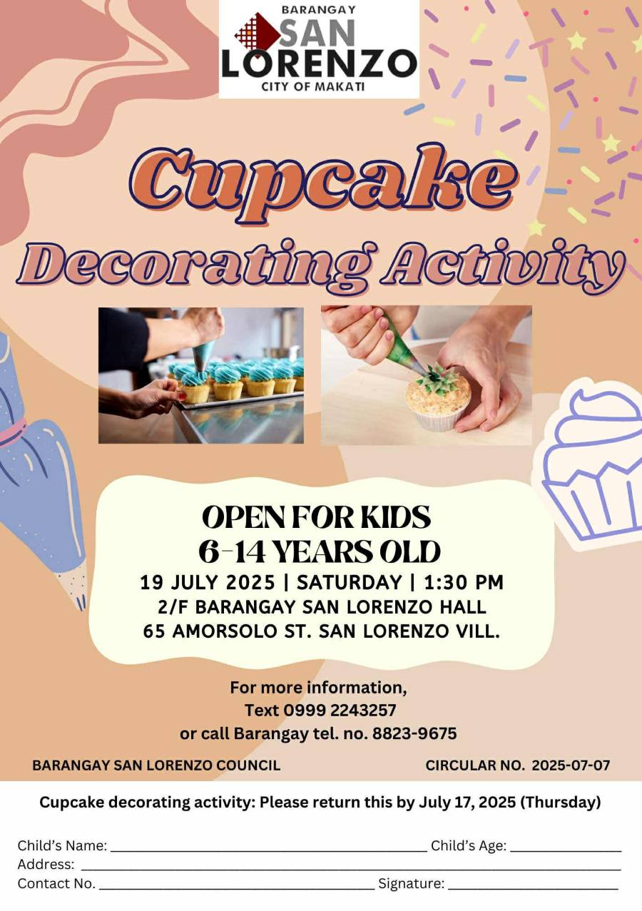 Cup Cake Decorating Activity 