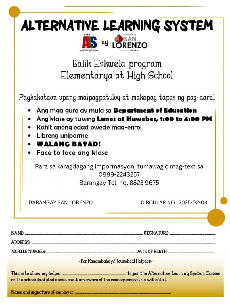 Alternative Learning System